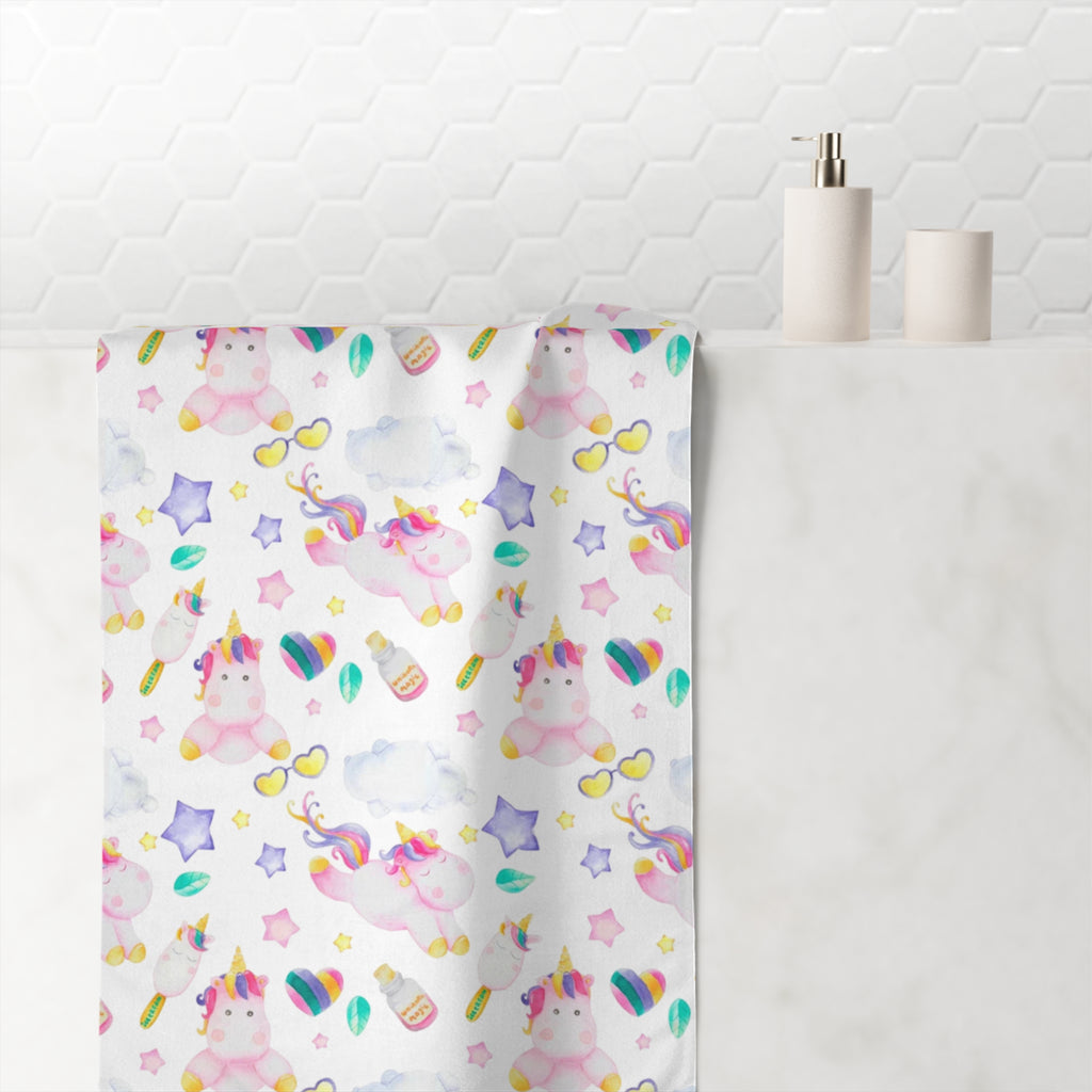 Whimsical Unicorn Mink-Cotton Towel - Soft and Cozy Bathroom Accessory, Perfect for Kids, Gifts, Pool Days, Beach Fun, and Everyday Use