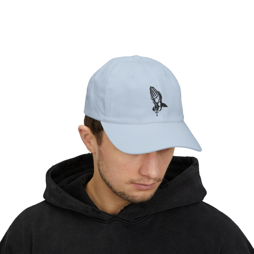Praying Hands Classic Dad Cap, Faith Hat, Religious Cap, Casual Style, Gift for Dads, Summer Accessories, Unisex Fashion