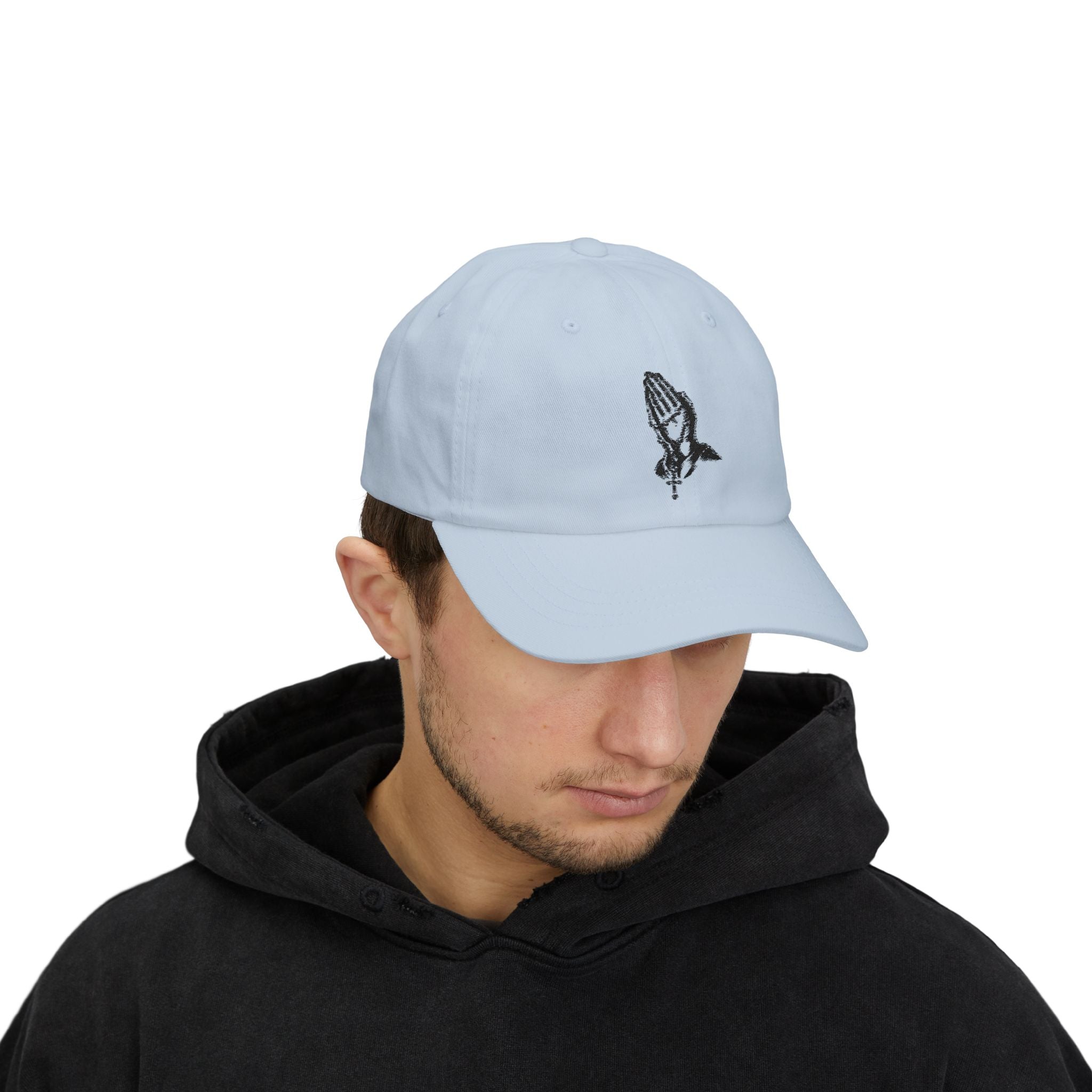 Praying Hands Classic Dad Cap, Faith Hat, Religious Cap, Casual Style, Gift for Dads, Summer Accessories, Unisex Fashion