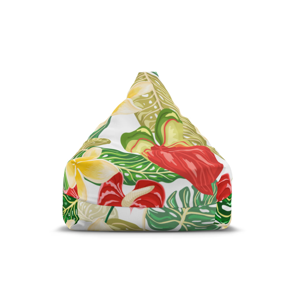 Tropical Bean Bag Chair Cover, Indoor Lounger, Fun Home Decor, Cozy Reading Nook, Summer Vibes, Gift for Kids