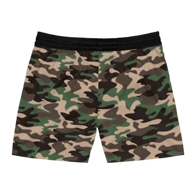 Men's Camouflage Swim Shorts, Trendy Beachwear for Summer, Pool Party Must-Have, Vacation Essentials, Outdoor Adventure Gear